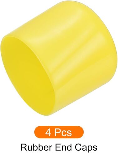 Screw Thread Protector Cover Rubber End Caps, [for Screw, Bolt] - 3/8"(10mm) ID/Yellow/20pcs in Saudi Arabia