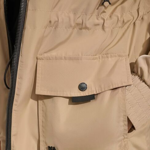 Karl Lagerfeld Paris Women's Soft Windbreaker Rain Wear Durable 3 Pocket Anorak in Saudi Arabia