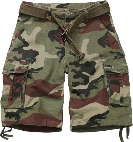Cargo Short for Men, Relaxed Fit Camo Shorts, Outdoor Hiking Casual Work Bermuda Short with Multi Pockets in Saudi Arabia