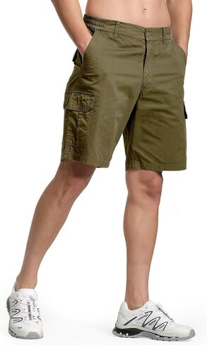 Men’s Twill Cargo Shorts Relaxed fit,Classic Hiking Shorts 6 Pockets Outdoor Workwear in Saudi Arabia