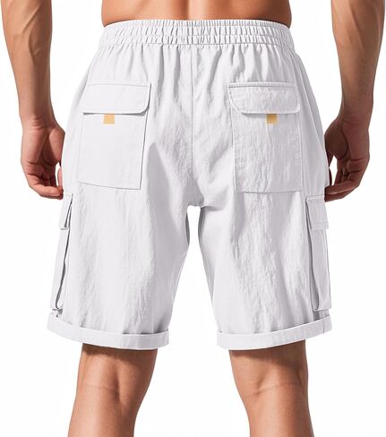 شورتات شاطئ الشاطئ للرجال مع الخصر الخفيف الوزن متعدد الأوزان لارتداء في الهواء الطلق في الهواء الطلق in Kuwait
