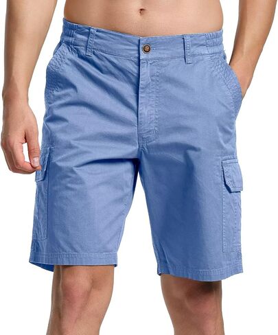 Men’s Twill Cargo Shorts Relaxed fit,Classic Hiking Shorts 6 Pockets Outdoor Workwear in Saudi Arabia