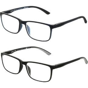 Foster Grant Men's Tatum 2-Pack Reading Glasses Rectangular