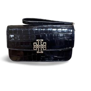Tory Burch Women's Britten Embossed Chain Wallet with Wristlet