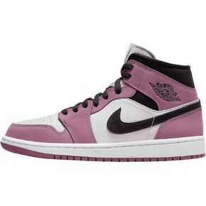 Air Jordan 1 Mid SE Women's Shoes (DC7267-500, Light Mulberry/Light Bone/White/Black)