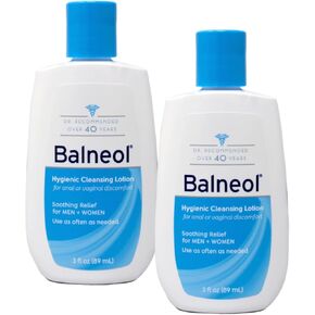 Balneol Hygienic Cleansing Lotion for Women and Men, Soothing Relief to Help with Pain Relief, Itch Relief, and Discomfort for Sensitive Areas, Made in USA - 3 Pack, 3 oz in Saudi Arabia