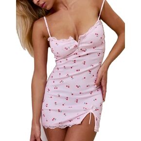 المرأة الأزهار الداخلية مثيرة الدانتيل تقليم Babydoll v الرقبة Chemise Lightgown Slip Sleepwear ملابس ليلية+منصات حمالة الصدرية قابلة للإزالة
