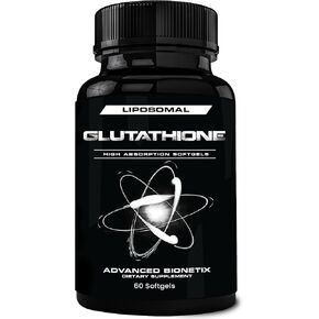 850mg Liposomal Glutathione Supplement | 120 Total Liposomal Softgels | Antioxidant Supplement w/Gluta-IV™, 100X Absorption Over Powder Glutathione