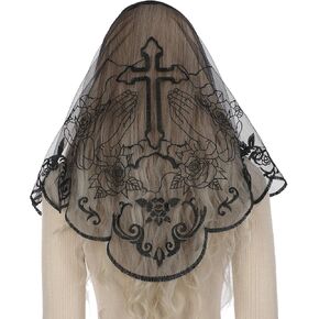 بوزيدوول مانتيلا حجارة للكنيسة الكاثوليكية ، مثلث الصلاة اليدين و Cross Chapel Veil ، أغطية رأس الكتلة اللاتينية للنساء in Kuwait