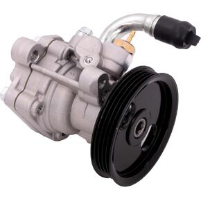 Power Steering Pump with Pulley Compatible with Kia Sorento EX LX 2003 2004 2005 2006 V6 3.5L Replace # 21-5424, 21-5393