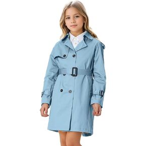 Cromoncent Kids Rain Jacket, Raincoats Lightweight Waterproof Trench Coat for Boys Girls