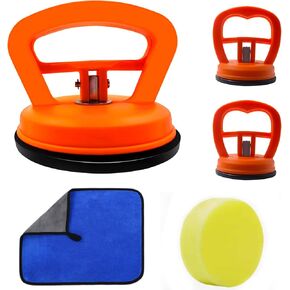 Qidoe Dent Puller,3-Pack Car Dent Puller Dent Removal Kit Suction Cup Powerful dent Puller Remover and Dent Repair Puller for Car Body Repair,Screen,Glass, Objects Moving（Orange