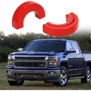 Tow Hook Covers Compatible with Chevy Silverado 1500 2007-2025, Custom-Fit Protector Cover for Chevrolet Silverado 1500 Accessories | Durable & Stylish Upgrade (Red)