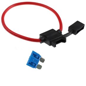 ZOOKOTO Inline Fuse Holder 20A,10 AWG Gauge Wire Car Auto Blade Fuse Box 20A Waterproof