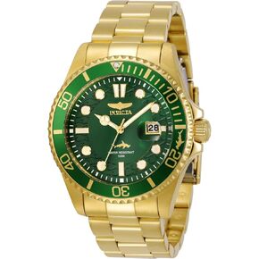 Wevicta Mens Pro Diver Quartz Watch ، الذهب ، 30027