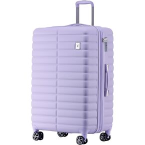 Spyder Puffer Style 20-Inch Expandable Hardside Upright Carry On Suitcase with 360° Spinner Wheels, TSA Approved Lock Blue Drift