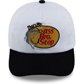 That's My Ass Bro,Stop Trucker Cap Embroidery Fishing Foam Mesh Hat - Funny Naughty Snapback Truck Hat Baseball Cap