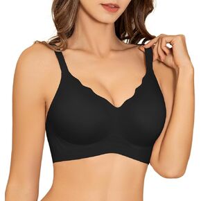 Wireless Bras for Women No Underwire, S-2XL, Seamless Bralette with Support, Everyday Full Coverage Comfortable Bra