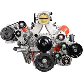 ICT Billet OEM Fox Body A/C Compressor Alternator and Power Steering Bracket Kit for LS Swap Mustang 51795-2