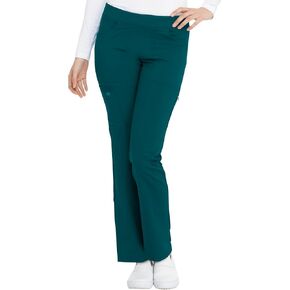 Dickies Women Scrub Pull-on Pant Mid Rise Tapered Leg Bottoms مع 6 جيوب و Rib-knit Weistband DK135