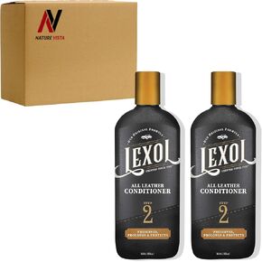 Nature Vista All Leather Conditioner Step 2-16.9 Oz Lexol_s (Pack of 2), Premium Leather Care for Cars, Furniture, Shoes & More