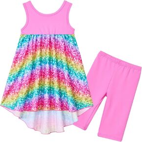 Vieille Toddler Girls Dresses 2pcs Sundress مع شورتات سراويل قصيرة in Kuwait