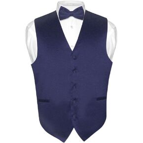 فستان الرجال في سترة و bowtie صلبة بحرية اللون الأزرق الزرقاء.