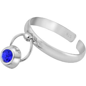 Aeravida Cool Sparkly Attractly Zirconia Zirconia الأزرق الأزرق