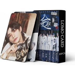 Yuto Stray Kids Album 合 (HOP) Photocards Album 55PCS Stray Kids Album 合 (HOP) Photo Cards Stray Kids Album 合 (HOP) lomo Card Gift Lomo Cards Merch for Stray Kids Boys and Girls