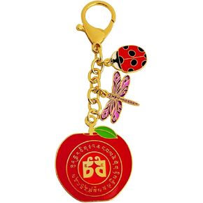2025 Feng Shui Harmony Fruit With Ladybug & Dragonfly Keychain Red Dragonfly Ladybug Keychain