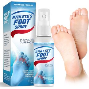 Athletes Foot Spray, Spray for Itchy-Sweating-Peeling-Blisters-Tinea Pedis, Feet Treatment with Natural Ingredients, 30ML