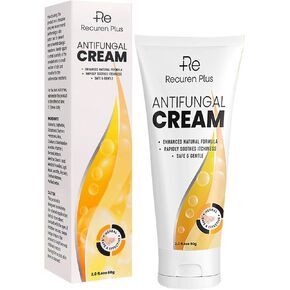 Antifungal Cream – Powerful Relief for Itchy, Dry Skin Caused by Athlete’s Foot, Jock Itch, Ringworm & Tinea Versicolor – Gentle, Fast-Acting Formula – 2.11 oz(Pack of 1)