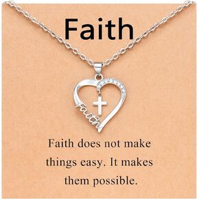 قلادة Pinkdodo Heart Cross للنساء تأكيد هدايا عيد الفصح