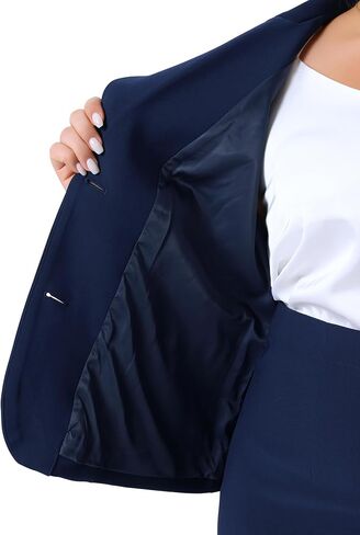 Agnes Orinda Plus Size Women Blazer Suits Notch Lapel Short Sleeve Office Pencil Skirt Business Skirt Set in Saudi Arabia