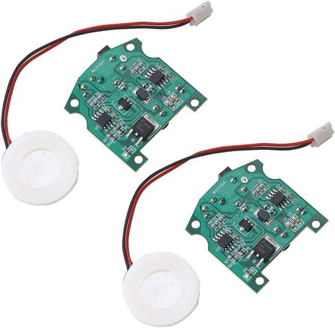 Dunsihui 2 Pack DC 3.7V-12V D20MM 113KHz Mist Mist Mister Maker Maker Module DIY مع وحدة PCB in Saudi Arabia
