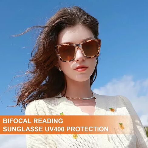 LADEESSE 3 Pack Bifocal Reader Sunglasses Women - Oversized Sun Reading Glasses Womens W/Cat Eye Vintage Outdoor UV400 Protection Eyewear （2.50） in Saudi Arabia