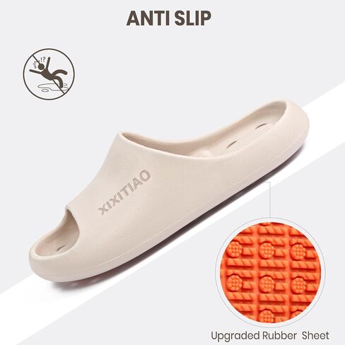 XIXITIAO Shower Shoes for Women Men,Non-Slip Pool Slides,Quick Drying Shower Slippers,Lightweight Shower Sandals with Drain Holes for College Dorm, Beach, Bathroom & Gym in Kuwait
