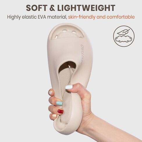 XIXITIAO Shower Shoes for Women Men,Non-Slip Pool Slides,Quick Drying Shower Slippers,Lightweight Shower Sandals with Drain Holes for College Dorm, Beach, Bathroom & Gym in Kuwait