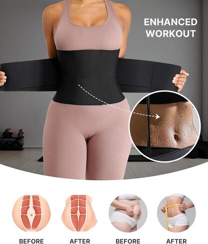 SHAPELLX Waist Trainer for Women Waist Cincher Corset Shapewear Body Shaper Tummy Control Stomach Belt Postpartum Band in Kuwait