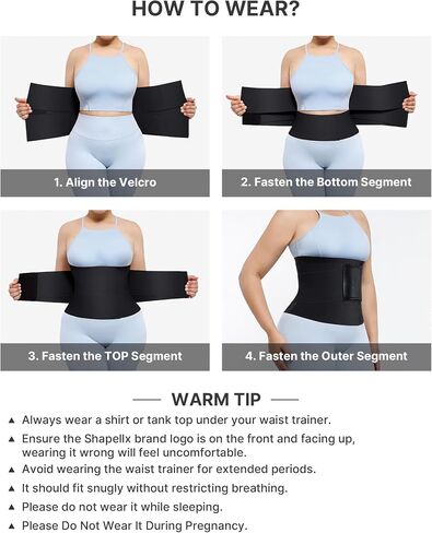 SHAPELLX Waist Trainer for Women Waist Cincher Corset Shapewear Body Shaper Tummy Control Stomach Belt Postpartum Band in Kuwait