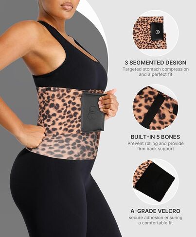 SHAPELLX Waist Trainer for Women Waist Cincher Corset Shapewear Body Shaper Tummy Control Stomach Belt Postpartum Band in Kuwait