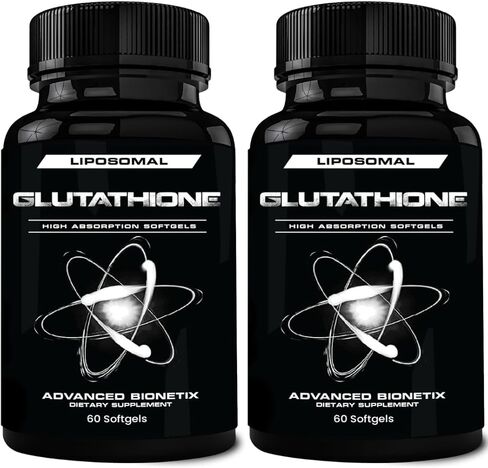 850mg Liposomal Glutathione Supplement | 120 Total Liposomal Softgels | Antioxidant Supplement w/Gluta-IV™, 100X Absorption Over Powder Glutathione in Kuwait