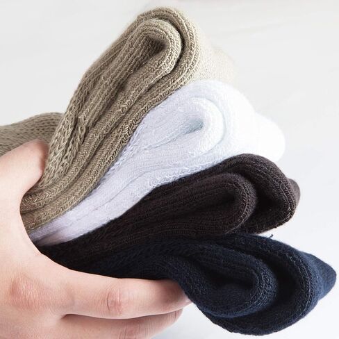 +MD Diabetic Socks for Men Womens Non Binding Top Ankle Socks with Cushion Sole for Swollen Feet 6 Pairs Black 10-13 in Saudi Arabia