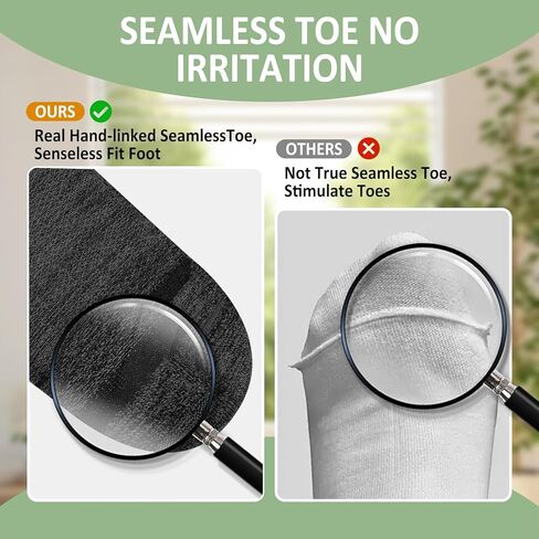 Artfasion Bamboo Viscose Diabetic Socks: 5 Pairs Non-Binding Wide Hospital Ankle Socks for Men Women Elderly Pregnant in Kuwait