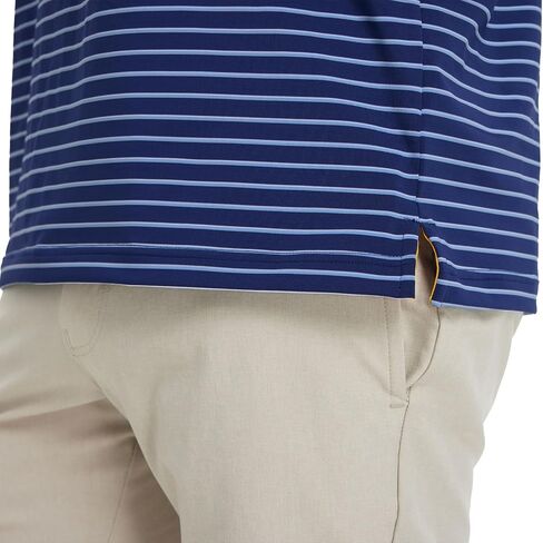 M MAELREG Golf Shirts for Men Moisture Wicking Striped Polo Performance Dry Fit Business Sports Mens Polo Shirts Short Sleeve in Saudi Arabia