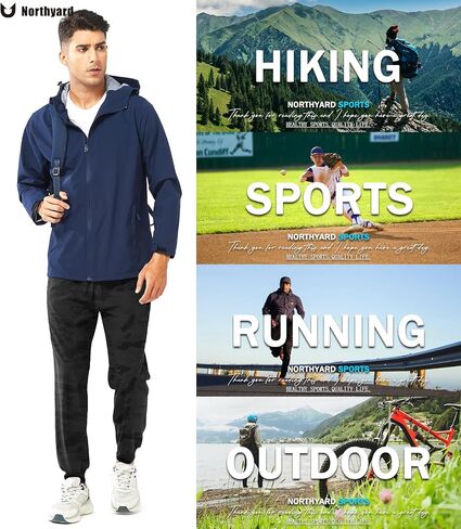 NORTHYARD Men's Athletic Running Pants Lightweight Workout Joggers Quick Dry Gym Sweatpants Active Sports Track Training in Kuwait