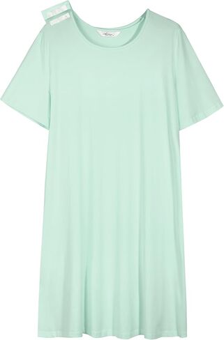 AVIIER 100% Cotton Hospital Gowns for Women Open Back Tear Away Post Shoulder Surgery Dress Adaptive Clothing Nightgowns in Kuwait