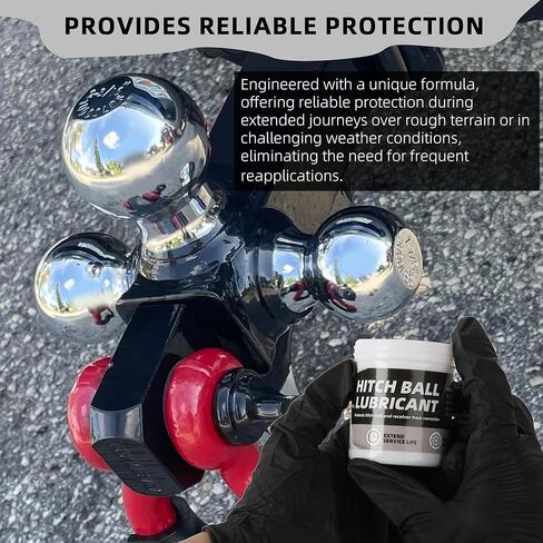 4 أوقية مقطورة شحوم الكرة ، تشمل 2 أغلفة رأس الكرة المقطورة ، ومواد تشحيم لأقفال المقطورة ، ويقلل من الاحتكاك والارتداء ، لا مزيد in Kuwait