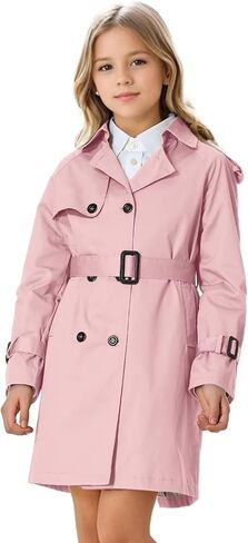 Cromoncent Kids Rain Jacket, Raincoats Lightweight Waterproof Trench Coat for Boys Girls in Saudi Arabia