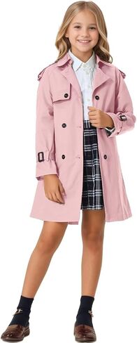 Cromoncent Kids Rain Jacket, Raincoats Lightweight Waterproof Trench Coat for Boys Girls in Saudi Arabia